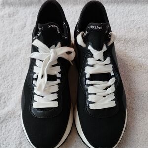 See By Chloe Women'a Black White Athletic Sneakers Size 10 Preowned